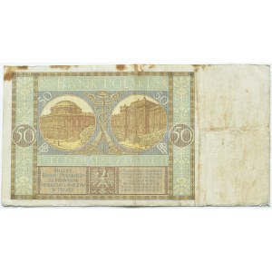 II RP, 50 złotych 1925, seria AM, Warszawa, RZADKIE