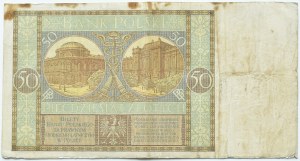 II RP, 50 zloty 1925, AM series, Warsaw, RARE