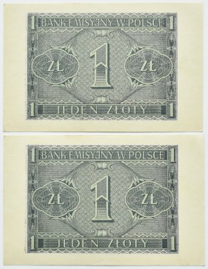 General Government, lot 1 zloty 1941 consecutive numbers, series BB, Cracow