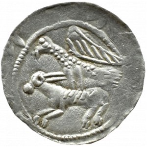 Władysław II Wygnaniec (1138-1146), denar - Orzeł i Zając, BEZ OZDOBNIKÓW, Kraków