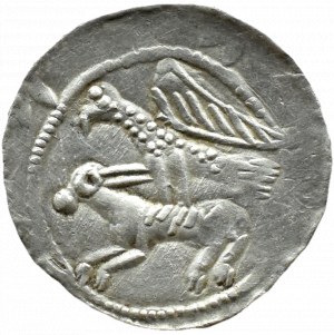 Wladyslaw II Wygnaniec (1138-1146), denarius - Eagle and Hare, WITHOUT DECORATION, Krakow