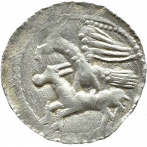 Władysław II Wygnaniec (1138-1146), denar - Orzeł i Zając, DUŻY MIECZ, Kraków
