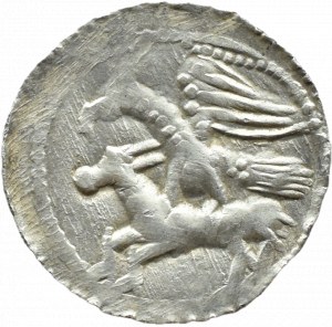 Wladyslaw II Wygnaniec (1138-1146), denarius - Eagle and Hare, BIG MIRACLE, Kraków
