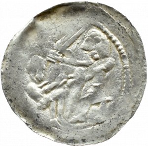 Władysław II Wygnaniec (1138-1146), denarius - Eagle and Hare, LOWER JEANCY POSITION, Cracow, Poland.