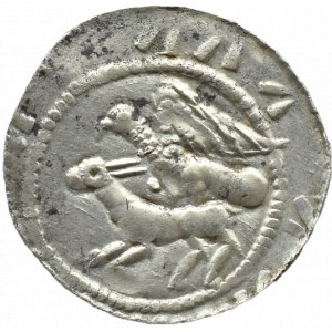 Władysław II Wygnaniec (1138-1146), denar - Orzeł i Zając, MAŁY ORZEŁ, Kraków