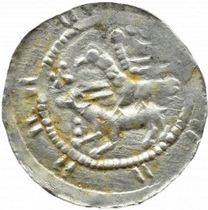 Władysław II Wygnaniec (1138-1146), denarius - Eagle and Hare, KRZYŻ i KULKI, Kraków