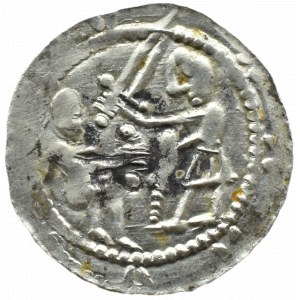 Władysław II Wygnaniec (1138-1146), denar - Orzeł i Zając, KRZYŻ i KULKI, Kraków