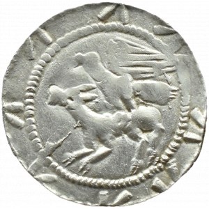 Władysław II Wygnaniec (1138-1146), denar - Orzeł i Zając, BEZ OZDOBNIKÓW, Kraków
