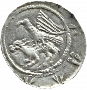 Władysław II Wygnaniec (1138-1146), denarius - Eagle and Hare, ADDITIONAL MIRACLE, Kraków