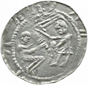Władysław II Wygnaniec (1138-1146), denarius - Eagle and Hare, ADDITIONAL MIRACLE, Kraków