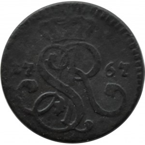 Stanisław A. Poniatowski, grosz 1767 G, Kraków ex-GORZKOWSKI, RZADKI