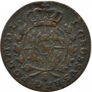 Stanisław A. Poniatowski, grosz 1767 g, Kraków, TRZY JAGÓDKI
