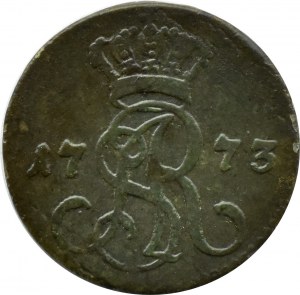 Stanisław A. Poniatowski, penny 1773 AP, Warsaw RZADSZY