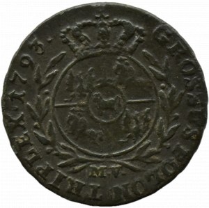 Stanislaw A. Poniatowski, trojak 1793 M.V., Warsaw