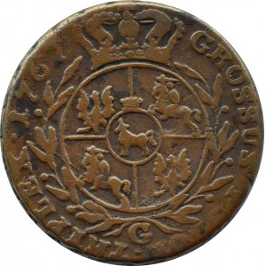 Stanisław A. Poniatowski, trojak 1767 G, Kraków