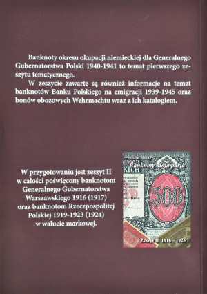 M. Bishop, Banknotes my passion, notebook I 1939-1943, Kielce 2024