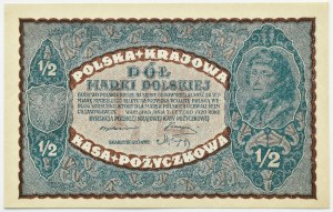 II RP, 1/2 mark 1920, Warsaw, UNC