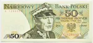 People's Republic of Poland, Gen. K. Świerczewski, 50 zloty 1975, series K, UNC REALLY RARE (L5)