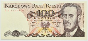 PRL, L. Waryński, 100 gold 1979, GS series, UNC RARE (L4)