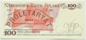 PRL, L. Waryński, 100 gold 1979, GS series, UNC RARE (L4)