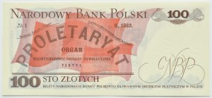 PRL, L. Waryński, 100 gold 1979, GL series, UNC RARE (L4)