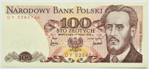 PRL, L. Waryński, 100 gold 1976, DY series, UNC RARE (L4)