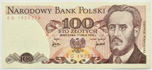 PRL, L. Waryński, 100 gold 1976, EG series, UNC RARE (L4)