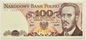 PRL, L. Waryński, 100 zloty 1976, EF series, UNC REALLY RARE (L5)