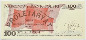 PRL, L. Waryński, 100 zloty 1976, EF series, UNC REALLY RARE (L5)