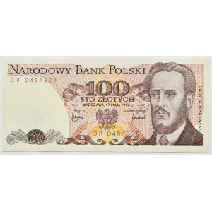 PRL, L. Waryński, 100 złotych 1976, seria DP, UNC RZADKIE (L6)