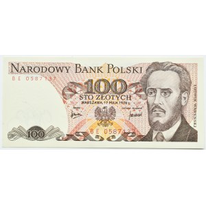 PRL, L. Waryński, 100 złotych 1976, seria BE, UNC RZADKIE (L6)