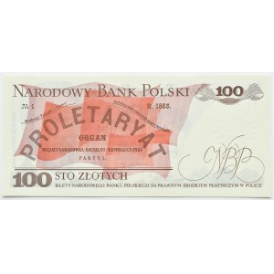 PRL, L. Waryński, 100 złotych 1976, seria BE, UNC RZADKIE (L6)
