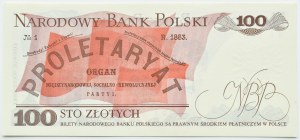PRL, L. Waryński, 100 gold 1976, BE series, UNC RARE (L6)