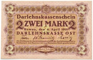 OST, Kaunas, 2 marks 1918 OST, series A