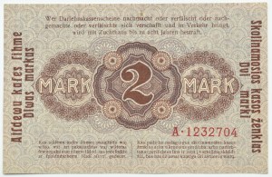 OST, Kaunas, 2 marks 1918 OST, series A