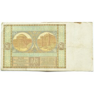 II RP, 50 złotych 1929, seria B.G., RZADSZE