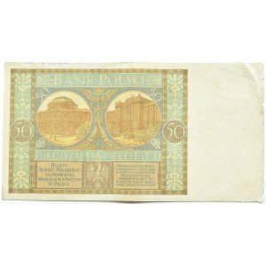 II RP, 50 złotych 1929, seria B.P., RZADSZE