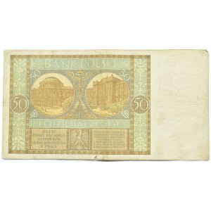 II RP, 50 złotych 1929, seria B.S., RZADSZE