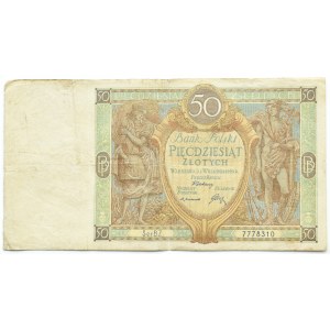 II RP, 50 złotych 1929, seria B.Z., RZADSZE