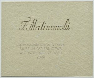 Museum of Papermaking Duszniki Zdrój, REPLICKA banknote 1 zloty 1794