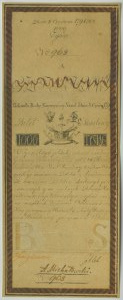 Museum of Papermaking Duszniki Zdrój, REPLICATION of 1000 zloty bill 1794