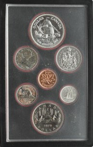 Canada, original 1979 coin set in case and box, PROOF, Ottawa
