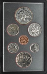 Canada, original 1980 coin set in case and box, PROOF, Ottawa