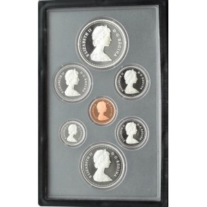 Kanada, oryginalny set monet 1981 w etui i pudełku, PROOF, Ottawa