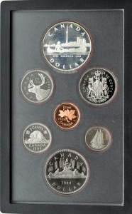 Canada, original 1984 coin set in case and box, PROOF, Ottawa