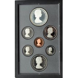 Kanada, oryginalny set monet 1985 w etui i pudełku, PROOF, Ottawa