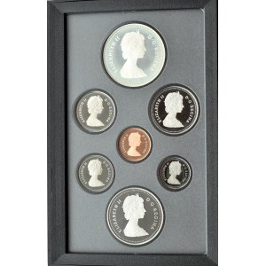 Kanada, oryginalny set monet 1986 w etui i pudełku, PROOF, Ottawa