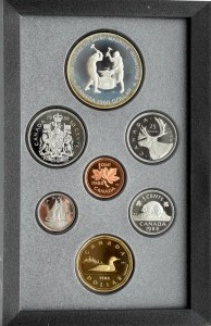 Canada, original set of 1988 coins in case and plastic box, PROOF, Ottawa