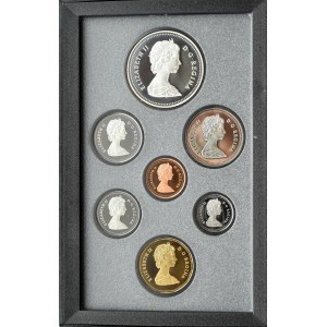 Kanada, oryginalny set monet 1988 w etui i plastikowym pudełku, PROOF, Ottawa