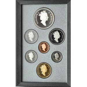 Kanada, oryginalny set monet 1991 w etui i plastikowym pudełku, PROOF, Ottawa